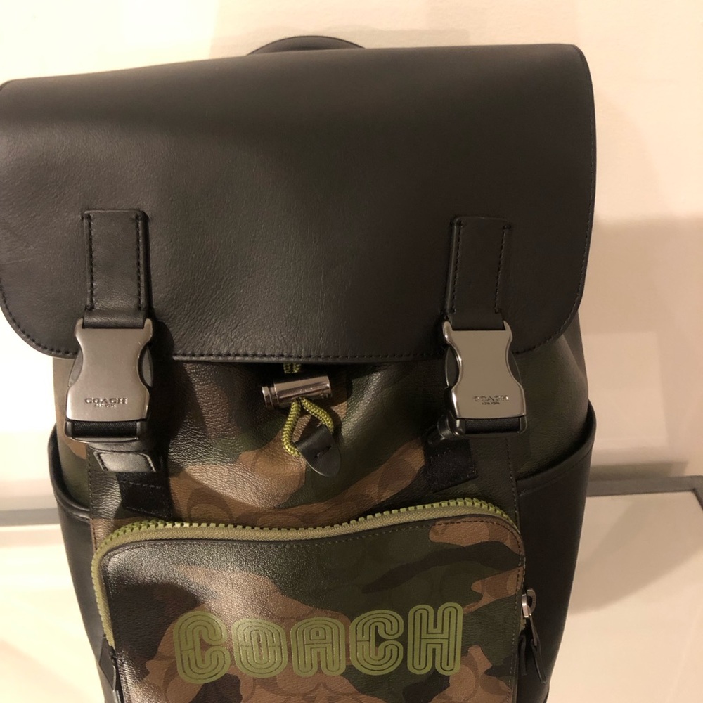 Coach camouflage leather back pack - Picture 8 of 8